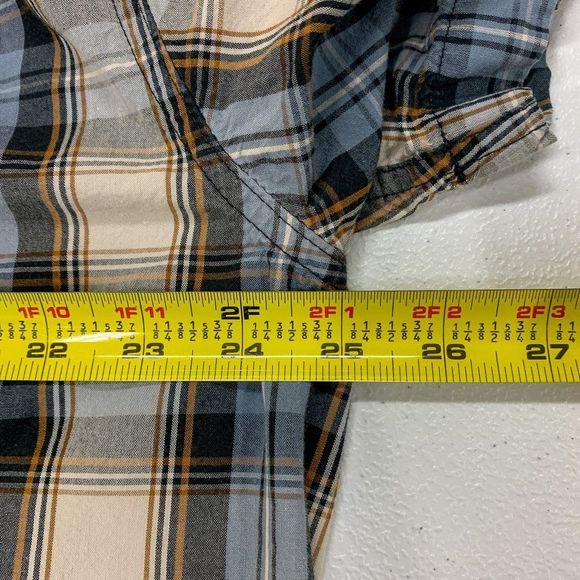 Carhartt Essential Plaid Shirt Mens Extra Large Blue Relaxed Fit Casual 103550 - Picture 10 of 12